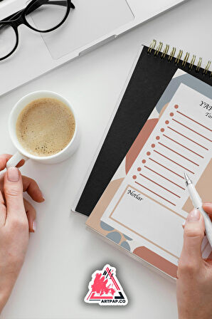 Yapılacaklar Listesi Planlayıcı | To Do List Planner, Günlük Hedef, Aylık Defter | A5 50Syf 