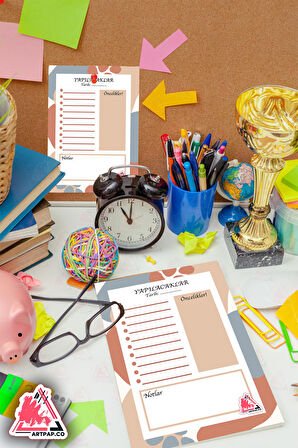 Yapılacaklar Listesi Planlayıcı | To Do List Planner, Günlük Hedef, Aylık Defter | A5 50Syf 