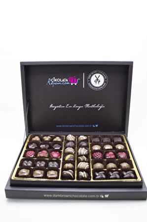 Dark Brown Hediye Çikolata 40 Adet Spesiyel Türüf Çikolata Katkısız Çikolata