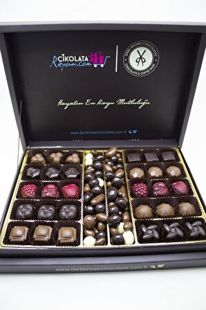 Dark Brown Hediye Çikolata 30 Adet Spesiyel Türüf Çikolata Katkısız Çikolata