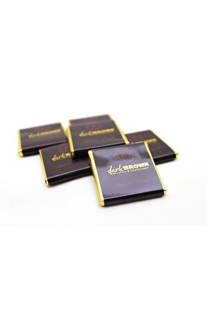 Dark Brown Hediye Çikolata 25 Adet Renkli Sargılı ve 40 Madlen Katkısız Çikolata