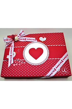 Dark Brown Hediye Sevgili Çikolatası Kalp Şeklinde Kutu ve Katkısız Çikolata