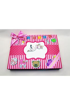 Dark Brown Bebek Çikolatası 48 Adet Hoşgeldin Kız bebek Katkısız ve Doğal Sütlü Bitter Çikolata