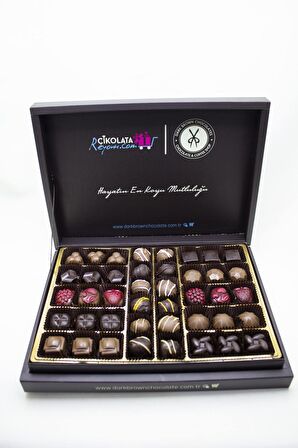 Dark Brown Hediye Çikolatası 40 Adet Spesiyel Türüf Çikolata Katkısız Çikolata