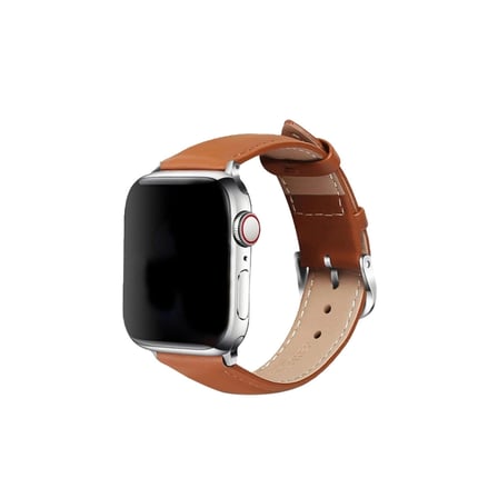 Apple Watch 42mm Nl26 Deri Kordon - Taba iegxx