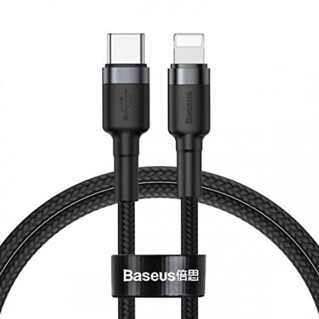 Baseus 18W 1 Metre Type-C To İPhone Lightning Şarj ve Data Kablosu, İpad ve İphone Ultra Hızlı Şarj