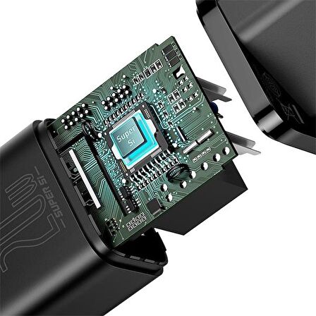Baseus Type-C 20 Watt Hızlı Şarj Aleti Siyah