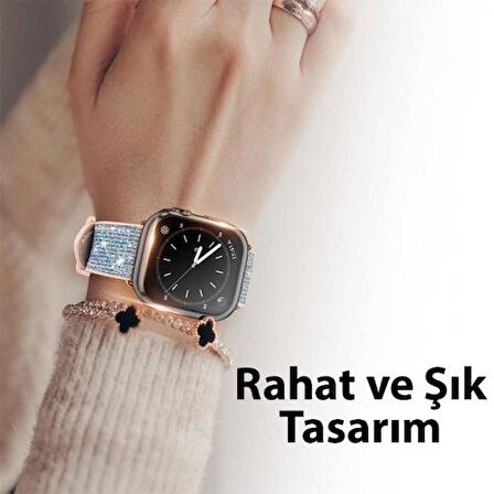 Polham Apple Watch 41mm Full Kaplama Silikon Kılıf, Apple Watch 2-3-4-5-6-7-8 ve SE Uyumlu Kılıf