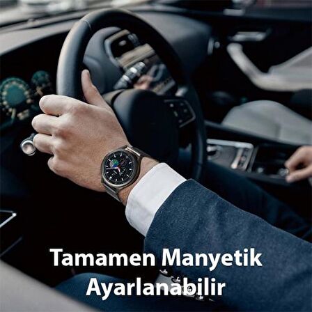 Polham Çelik Milano Loop Samsung Galaxy Watch 22MM ve Huawei GT2-GT3- Magic 2 46MM için Kordon Kayış