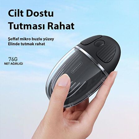 Polham Ducis Series 2 Cihaz Bağlantılı 2,4Ghz 1200DPİ Işıklı Şeffaf Mouse, 300Mah Uzun Şarjlı Sessiz Mouse