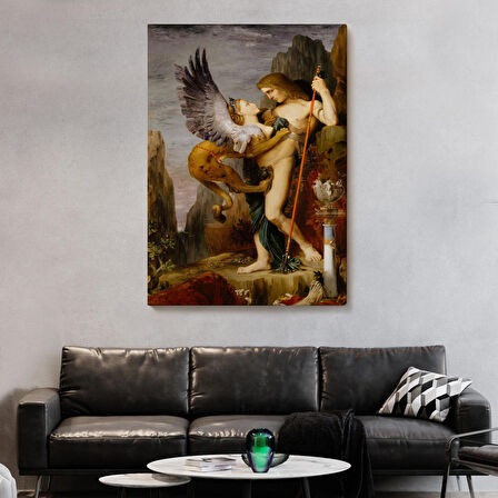 Oidipus ve Sfenks Gustave Moreau Duvar Tablosu-5985