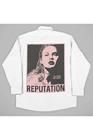 Taylor Swift Reputation Albüm Baskılı Unisex Şarkıcı Gömlek