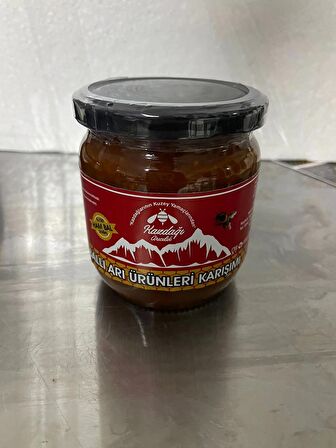 Çiçek Ballı Arı Ürünleri Karışımı 500gr (Bal,Polen,Perga,Propolis)