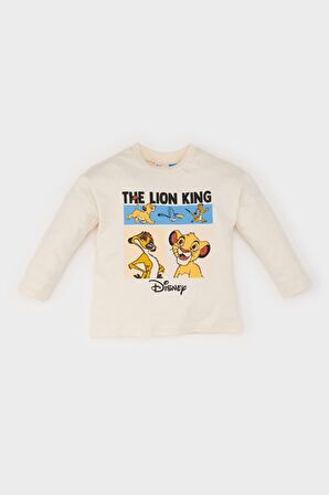 DeFacto Erkek Bebek Disney Lion King Bisiklet Yaka Uzun Kollu Tişört D6297A524WNER233