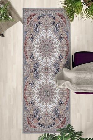 K-425 Resitall Yıkanabilir Yolluk Halı Kaymaz Taban Salon Mutfak