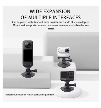 Aksiyon Kamera Yapışkanlı Esnek Montaj Aparatı (Insta360 X5/X4/Ace Pro 2/Osmo/ Pocket 3/4 /Action 5/ GoPro 13)