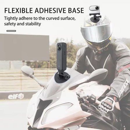 Aksiyon Kamera Yapışkanlı Esnek Montaj Aparatı (Insta360 X5/X4/Ace Pro 2/Osmo/ Pocket 3/4 /Action 5/ GoPro 13)