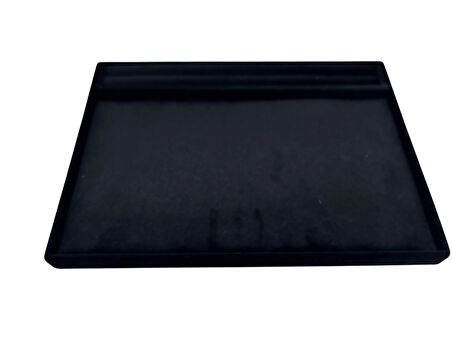 Yeni Model Tay Tüyü Siyah Renk 24x34 Cm Sosisli Servis Sunum Tablası