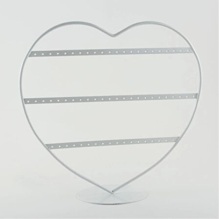 İthal Metal Beyaz Renk 32x27Cm Küpe Standı