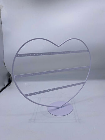 İthal Metal Beyaz Renk 32x27Cm Küpe Standı
