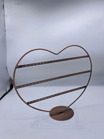 İthal Metal Bakır Renk 32x27Cm Küpe Standı