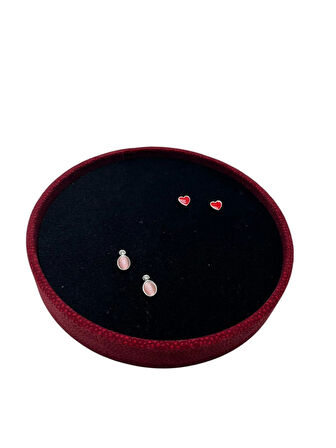 Silindir Model Süet Kumaş 20/20 cm Batırmalı Küpe-Piercing Tablası