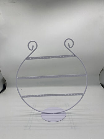 İthal Metal Beyaz Renk 29x29 Cm Küpe Standı