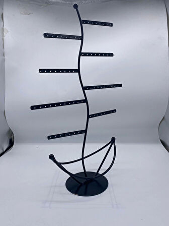 İthal Metal Siyah Renk 46x28 Cm Küpe Standı