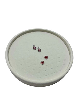 Silindir Model Süet Kumaş 20/20 cm Batırmalı Küpe-Piercing Tablası