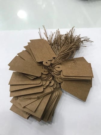 Büyük Boy Kraft Renk 3/2cm 80 Adet Karton İpli Fiyat Etiketi