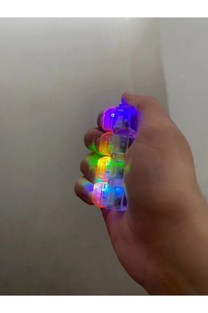 Işıklı stres giderici click sesli ışıklı klavye LED ışıklı klavye anahtarlık KARIŞIK RENK GÖNDERİLİR gold light