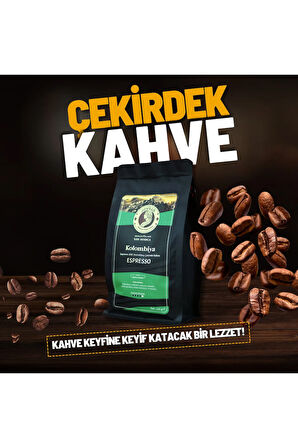 Kolombiya Çekirdek Kahve – %100 Arabica, Espresso için Özel Kavrulmuş – 250G