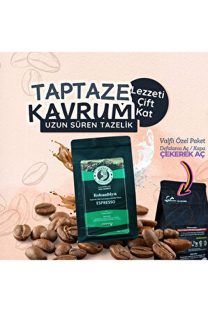 Kolombiya Çekirdek Kahve – %100 Arabica, Espresso için Özel Kavrulmuş – 250G