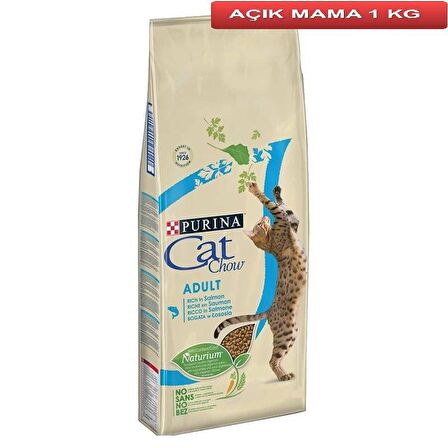 Purina Cat Chow Somon ve Ton Balıklı Kedi Maması 1 kg AÇIK