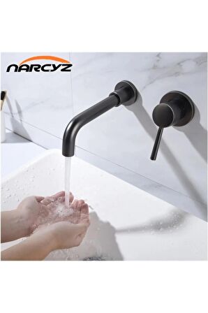 Banyo Lavabo Bataryası Ankastre Siyah Set Yeni 5 Yıl Garantili Sıva Altı Dahil