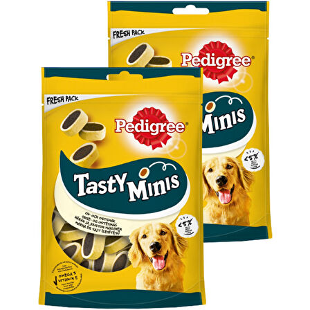Pedigree® Tasty Minis Sığır ve Peynir Lezzetli Köpek Ödül Maması 140G x 2 Adet