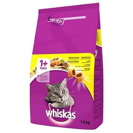 Whiskas Tavuk Etli ve Sebzeli Yetişkin Kedi Maması 1,4 Kg