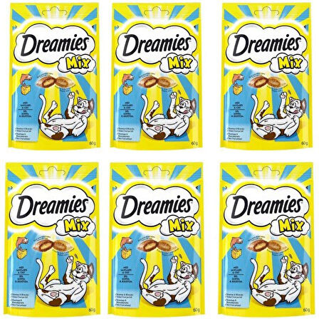 Dreamies Mix Somonlu ve Peynirli Kedi Ödülü 60 gr X 6 Adet