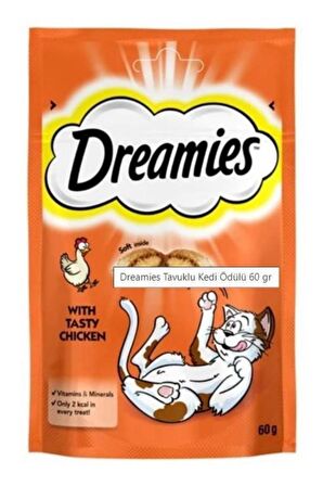 Dreamies Tavuklu Granül Yetişkin Kedi Ödülü 6x60 g 