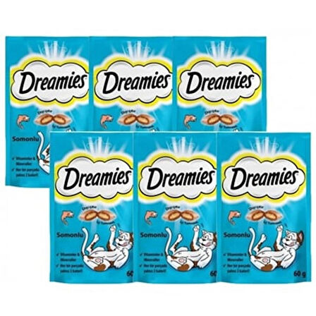 Dreamies Somonlu Kedi Ödül Maması 60 Gr (6 adet)