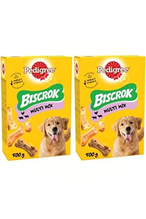 Pedigree Biscrok Karışık Yetişkin Bisküvi 2x500 gr 