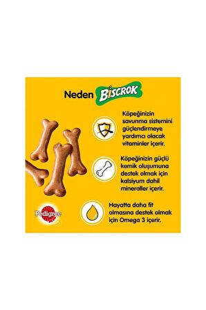 Pedigree Biscrok Karışık Yetişkin Bisküvi 3x500 gr 