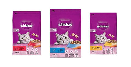 Whiskas 300 Gr Karışık Kedi Maması 3 lü Set