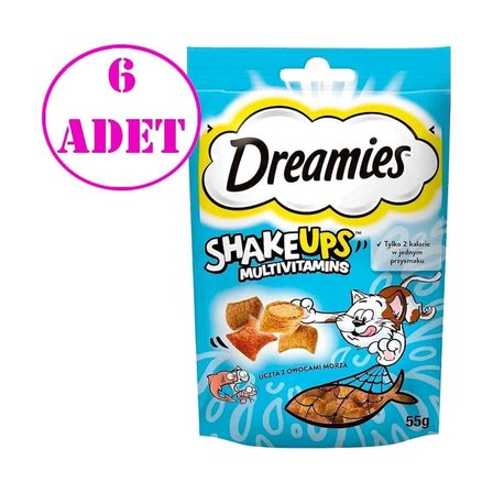 Kedi Ödülü Shake Ups Seafood 55 gr 6 Adet