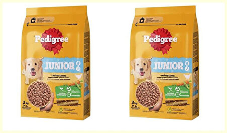 Pedigree Kümes Hayvanlı Ve Sebzeli Yavru Köpek Mama 3 Kg*2 Adet