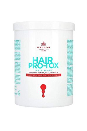 HAIR PRO-TOX Keratin, Kollajen ve Hyaluronic Acid içeren Saç Bakım Maskesi 1000ml