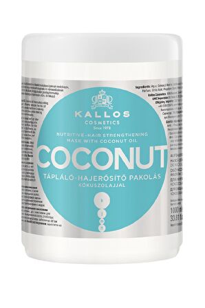 COCONUT Hindistan Cevizi Yağı İçeren Güçlendirici ve Besleyici Saç Bakım Maskesi 1000ml