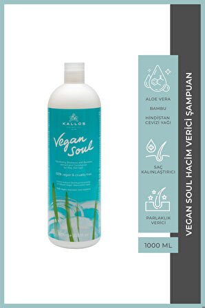 Kallos Vegan Soul Hacim Verici Şampuan 1000 ML