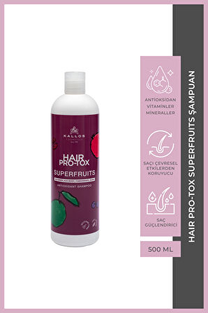 Kallos Hair Pro-Tox Superfruıts Şampuan 500 ML