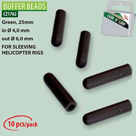 CZ 1762 Buffer Bead 25 mm 4/6 mm (10 PCS) 25 mm Yeşil